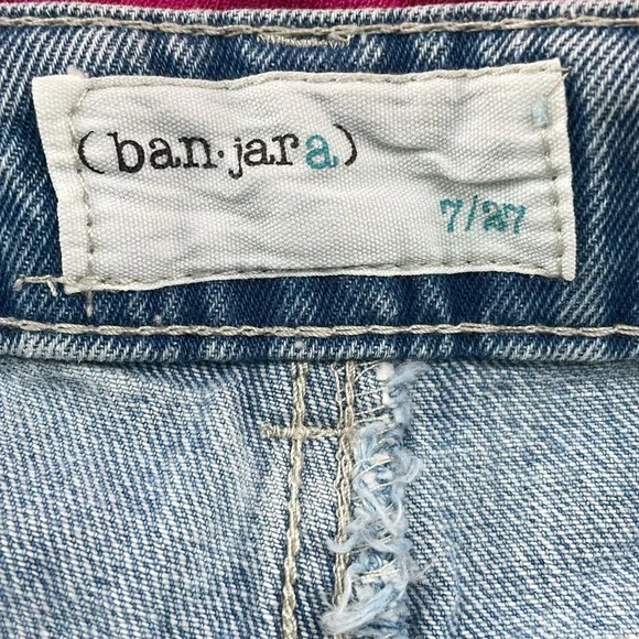 NWT Banjara High Rise Straight Leg Crop Floral Embroidered Jeans Women’s Size 7 - Picture 6 of 8